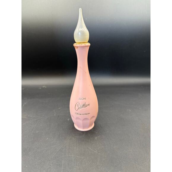 Avon Cotillion Cream Lotion Pink GENIE Bottle 4oz - 1965 - 7.75” Tall - Picture 1 of 6